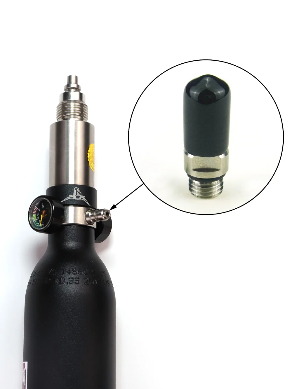 Tapón rápido macho de 8MM con válvula de retención unidireccional, boquilla de relleno de acero inoxidable, rosca M8 x 1 para válvula reguladora de tanque de aire, novedad - imagen 4