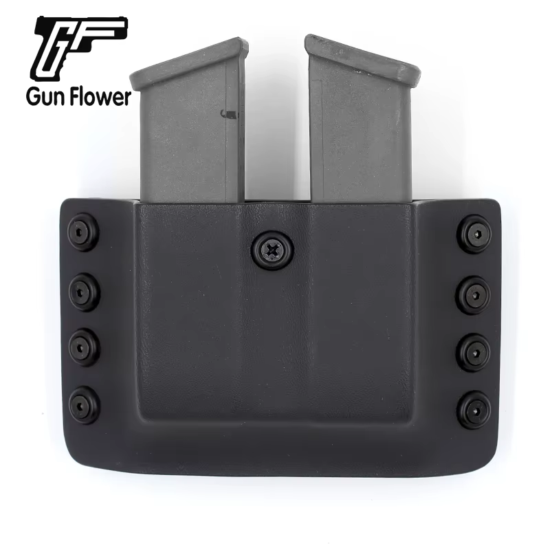 Gun&Flower Glock 19/23/32 OWB ocultar Kydex fundas fundas dobles para revistas, mano derecha - imagen 2