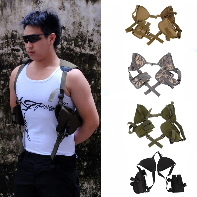 Funda táctica pistola universal nailon MOLLE hombro oculta G17 M9