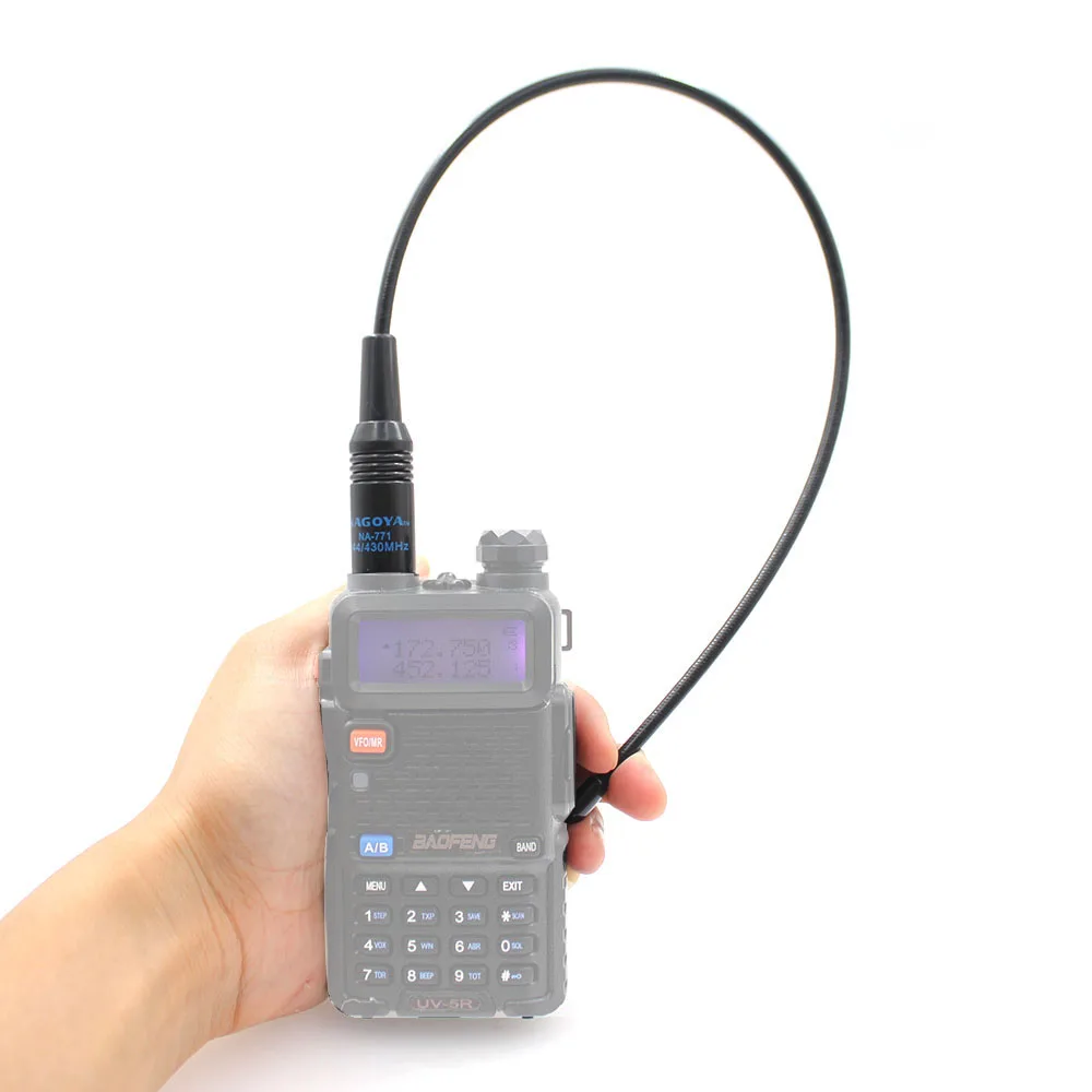 2 uds NAGOYA NA-771 SMA hembra SMA-F antena Flexible de doble banda ancha VHF/UHF 144/430MHz Radio bidireccional BAOFENG UV-5R BF-888S - imagen 5
