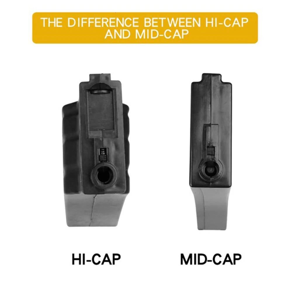 Adaptador de cargador M4 Mid-cap Hicap AK G36 MP5, convertidor de almacenamiento de carga BB de velocidad, accesorios de juego de tiro Airsoft Paintball de caza - imagen 5