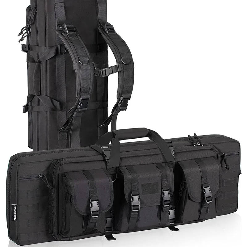 Bolsa táctica doble para Rifle, bolsa de almacenamiento militar para accesorios de caza, 36/47 pulgadas, carabina - imagen 5