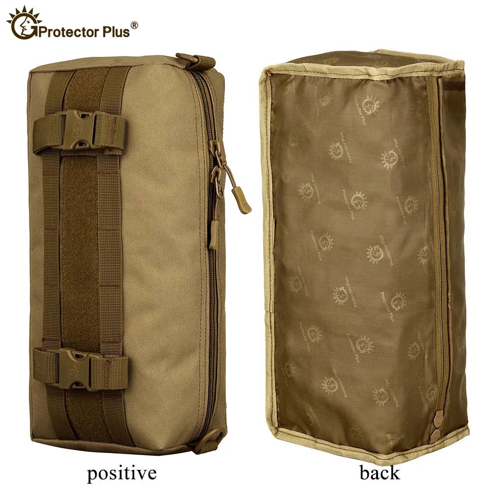 MOLLE-Bolsa de mensajero táctica grande horizontal para hombres, bolsa de expansión de módulo bidireccional, bolso de hombro de camuflaje, accesorio para exteriores - imagen 4