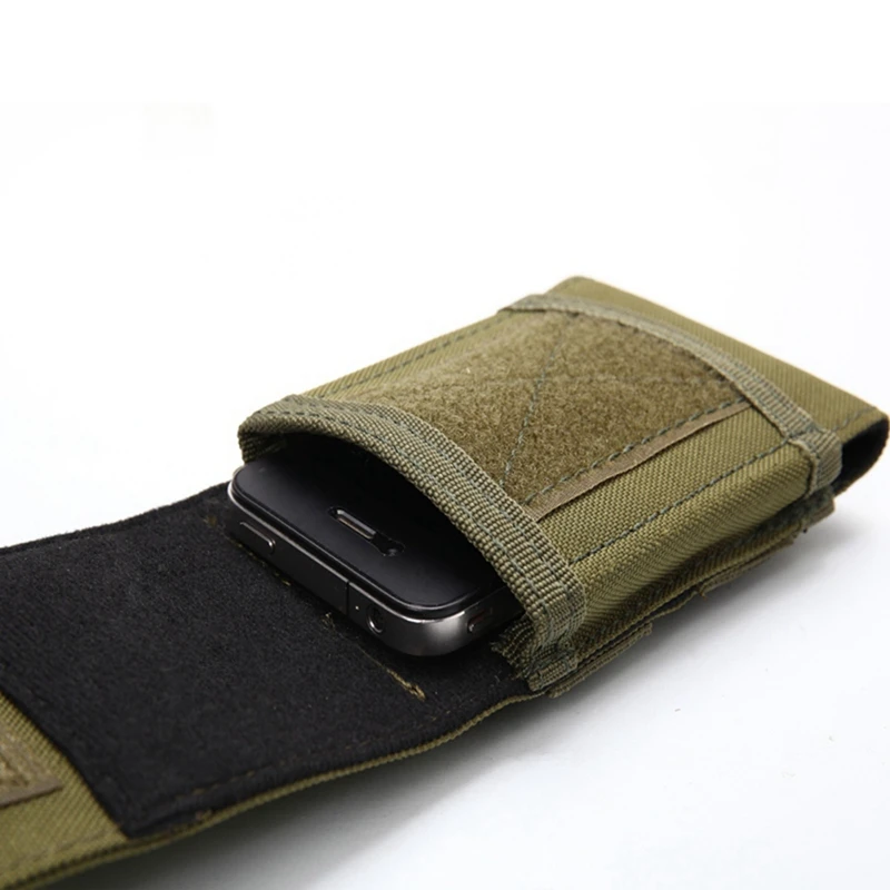 Bolsa de teléfono Molle táctica al aire libre, bolsa de cinturón de equipo de caza, bolsa de teléfono celular de cintura, bolsas de camuflaje de caza EDC de nailon - imagen 4