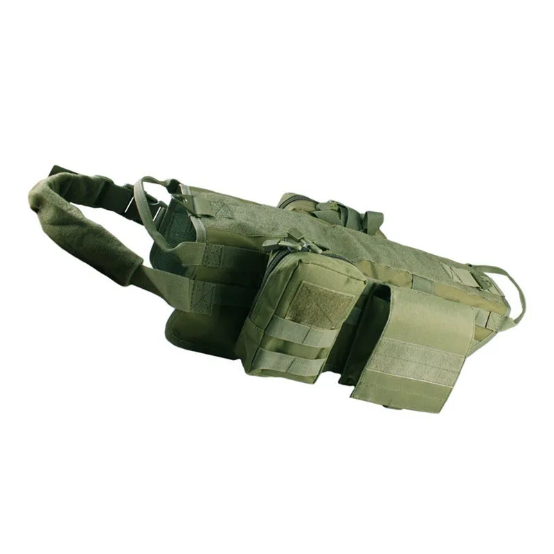Chaleco táctico K9 para perro, chaleco Molle de entrenamiento militar, arnés de servicio de caza al aire libre, ropa para perros y mascotas con asa de bolsa - imagen 4
