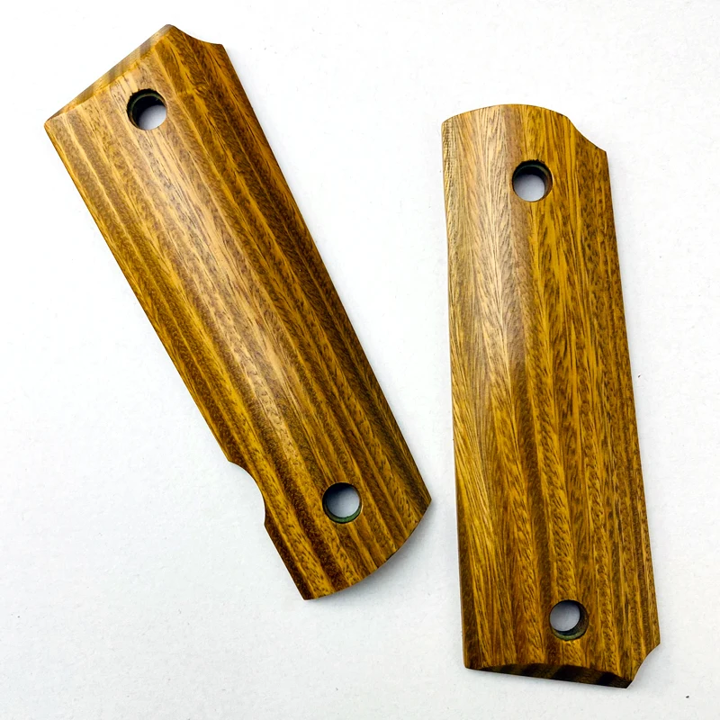 2 piezas de empuñaduras de pistola 1911, empuñaduras de sándalo verde Natural, empuñaduras personalizadas, empuñaduras de pistola CNC - imagen 4