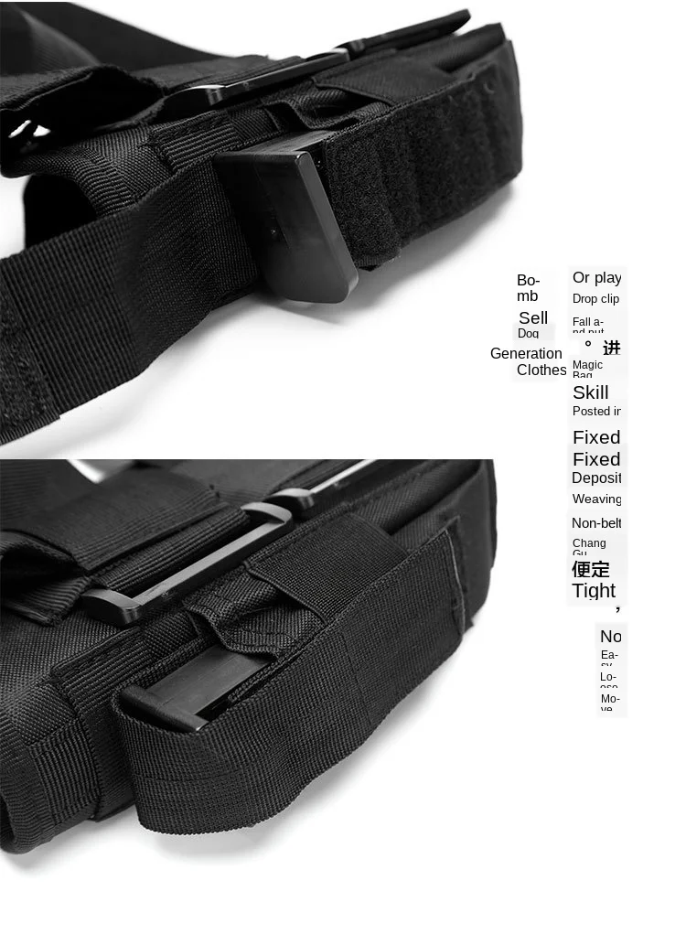 Funda de pistola de nailon táctica multifuncional para mano izquierda o derecha, funda de pistola de caza, bolsa Universal para cargador - imagen 5