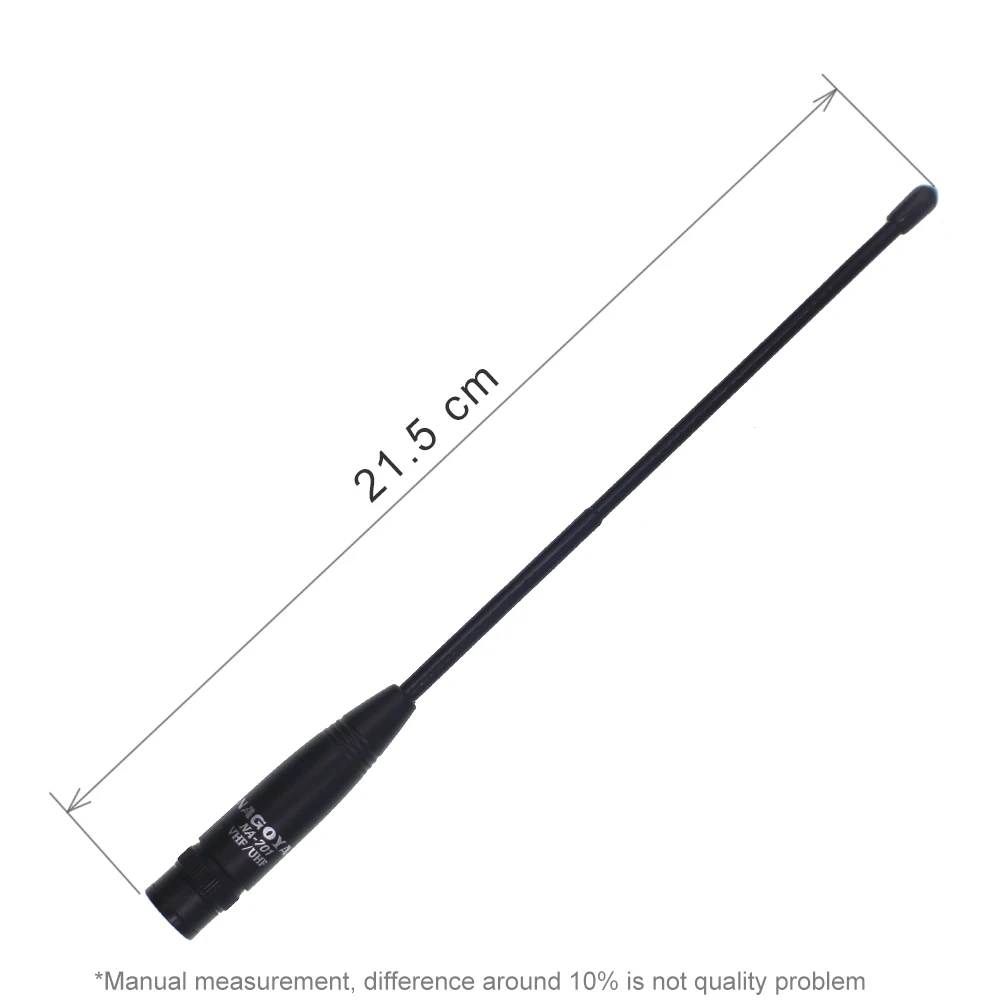 Nagoya-antena para Walkie Talkie TK308, 100% Original, Na-701, BNC, VHF/UHF (144/430Mhz), para IC-V8, IC-V82, IC-V85 - imagen 5