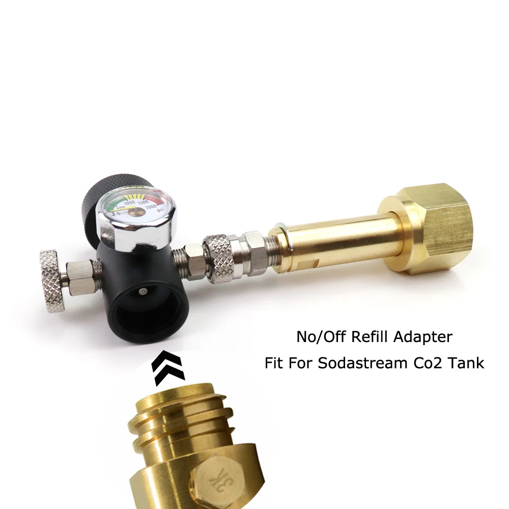 Adaptador de recarga de tanque de cilindro de Co2, Soda & Stream, W21.8-14 CGA320 o estación de llenado, nuevo - imagen 2