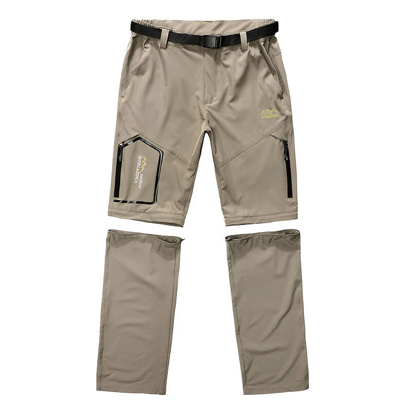 Novedad de verano, pantalones de asalto desmontables para hombre, impermeables, transpirables, para senderismo, Camping, pesca, escalada, pantalones de talla grande 6XL - imagen 2