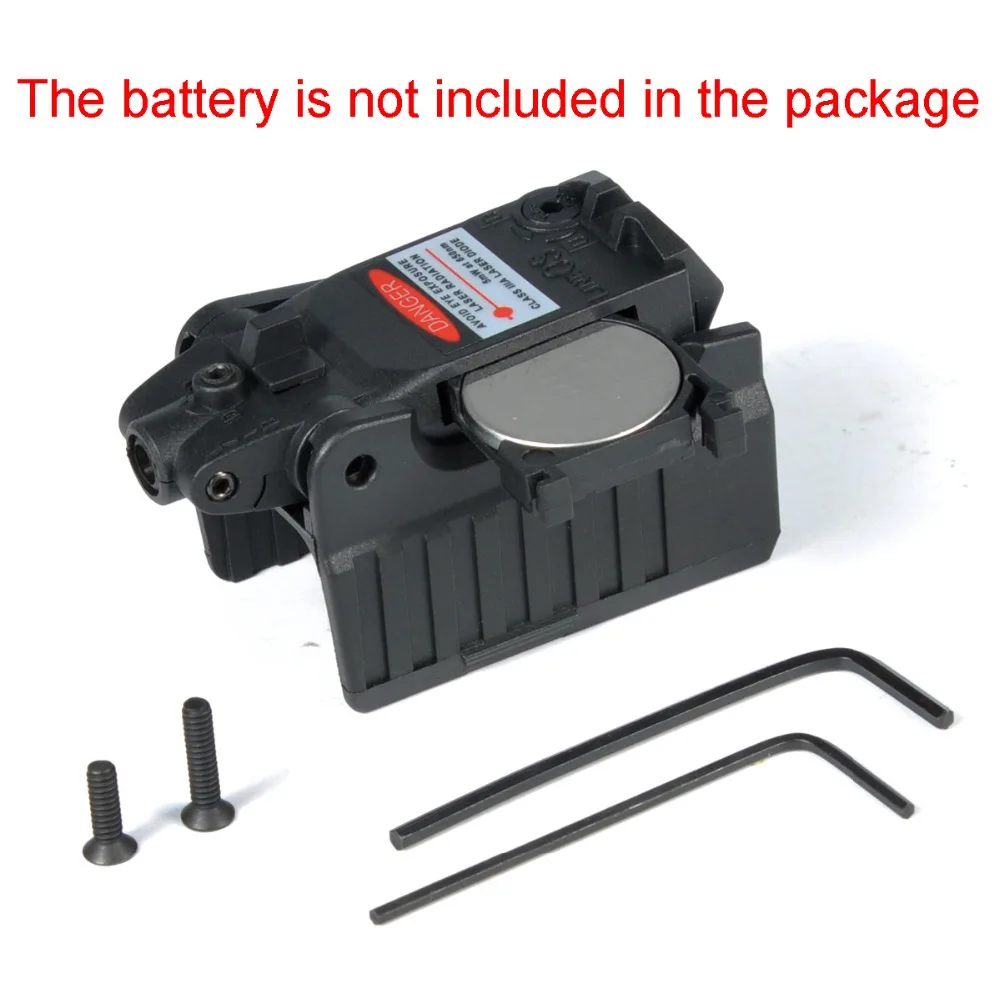 Mira láser roja táctica para Airsoft, KWA, KSC, Glock 17, 19, 22, 23, 25, 26, 27, 28, 31, 32, 33, 34, 35, 37, 38, pistola - imagen 4