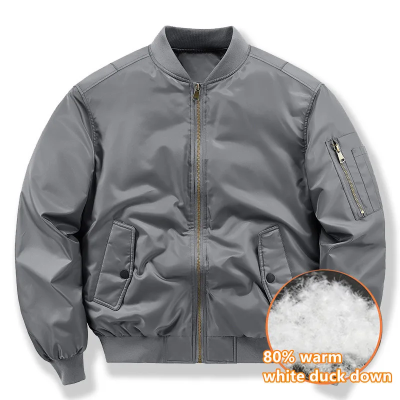 Chaqueta corta de invierno para hombre, uniforme de piloto de la Fuerza Aérea MA1, abrigo grande de trabajo, traje de béisbol, deporte de combate al aire libre, ropa de senderismo - imagen 3