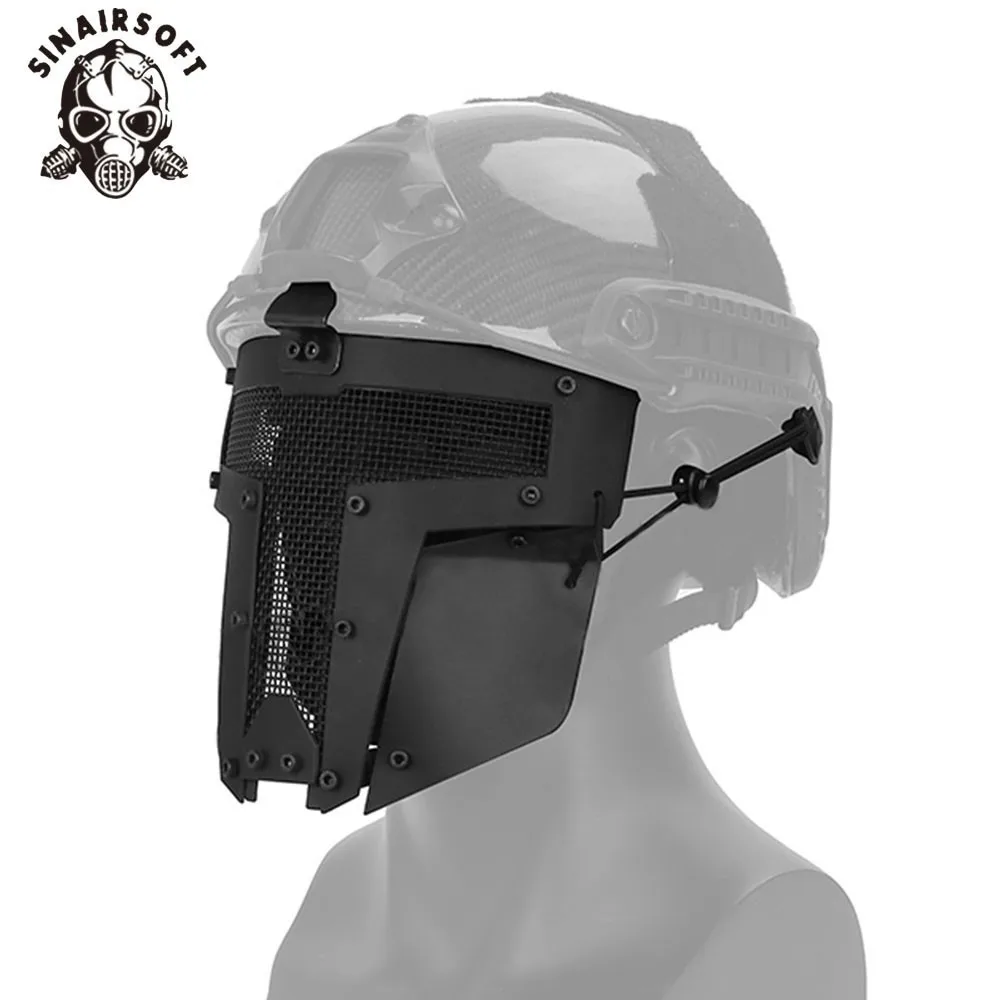 SINAIRSOFT-mascarilla táctica TPE de liberación rápida, máscara facial completa para ciclismo al aire libre, deportes de tiro, equipo de protección de caza - imagen 5