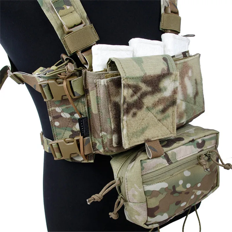 Chaleco táctico Modular TMC: juego de plataforma de pecho Multicam SST ligero con percha Sand Tigerstripe 500D (compatible con SS) - imagen 5