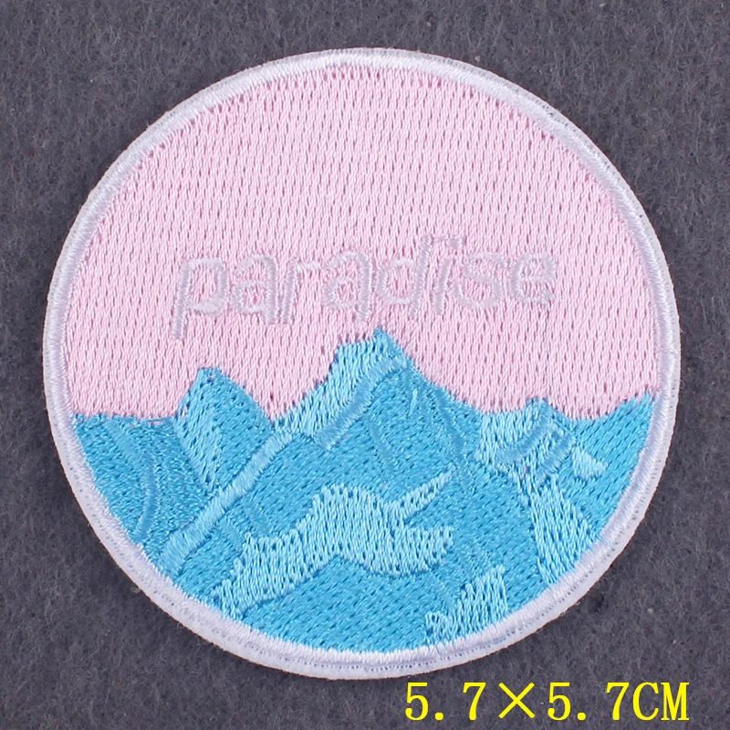 Parche termoadhesivo para planchar en la ropa, parches divertidos de Jesús para ropa, bricolaje, parche bordado en la naturaleza, rayas - imagen 4