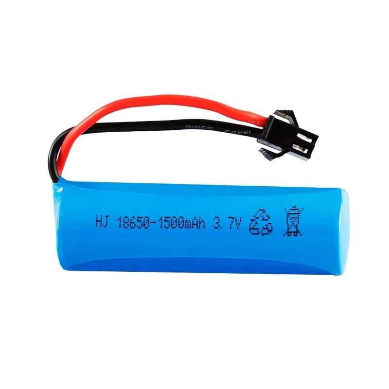 Batería recargable de 3,7 V, 1500mAh, 18650 para juguetes RC, helicópteros, aviones, coche, tanque Baot, pistola, camión, tren, motocicletas, batería de 3,7 v - imagen 5
