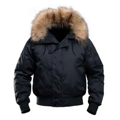 Chaqueta de plumas N2B para hombre, abrigo canadiense militar con capucha de piel, gabardina cálida de camuflaje, parka táctica del Ejército Coreano, Invierno - imagen 5