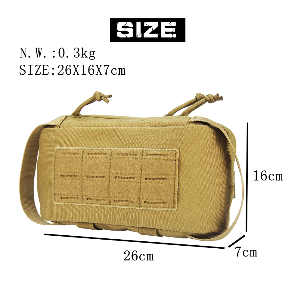 Riñonera táctica Molle, bolsa de almacenamiento para senderismo, viaje, Camping, accesorios deportivos al aire libre - imagen 5