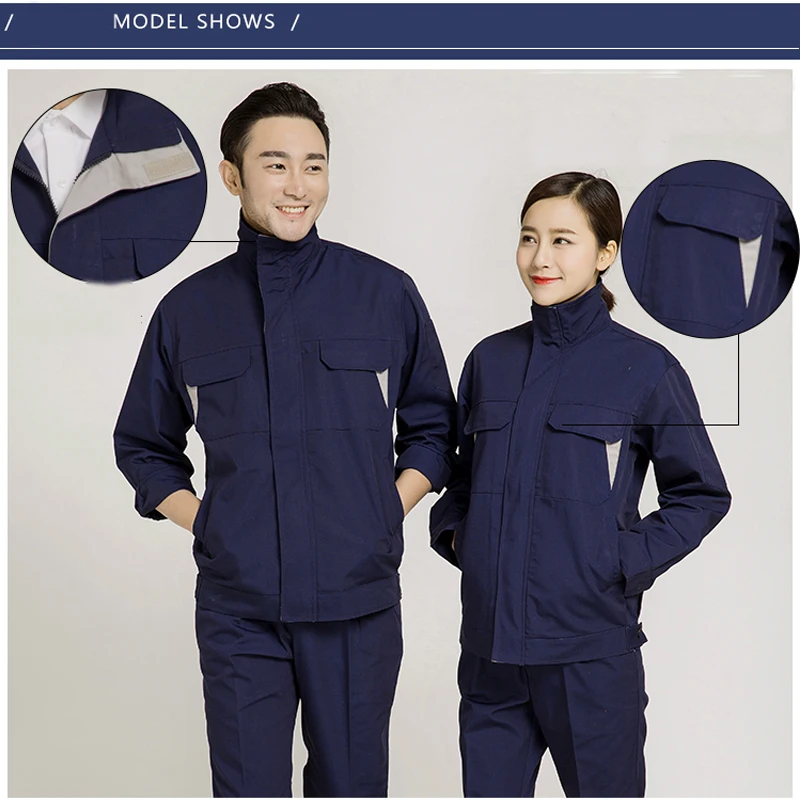 Mono de trabajo para hombre y mujer, uniformes de trabajo, mono de primavera y otoño, traje de soldadura, taller de reparación de automóviles, mecánico, conjunto de ropa de talla grande - imagen 5