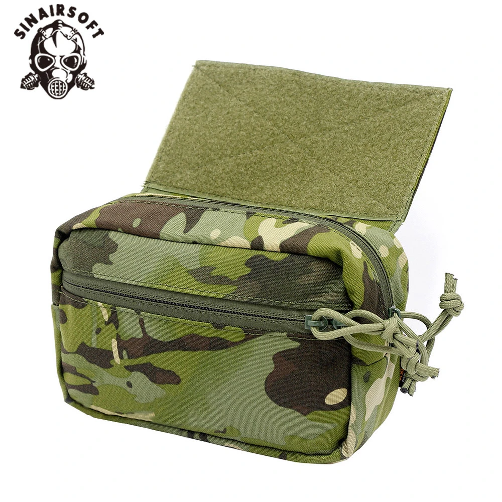 Bolsa de utilidad táctica, riñonera para exteriores, chaleco Molle de caza, portador de armadura CRM CRX D3, aparejo de pecho, bolsa de descarga de caída - imagen 4