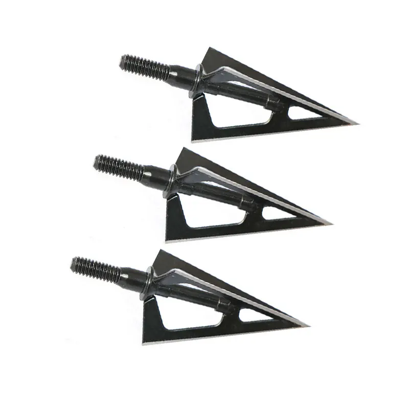 Pernos de flecha de caza, punta de flecha de grano 100, punto de telflón, tratamiento de superficie, punta ancha, arco de caza, bestia, cabeza de flecha 3 Blad - imagen 4