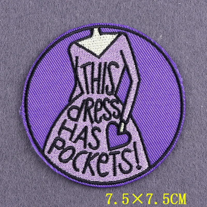 Parches de energía para la ropa para niña, insignias de labios DIY, parches termoadhesivos, rayas, parches bordados para ropa, pegatinas - imagen 3