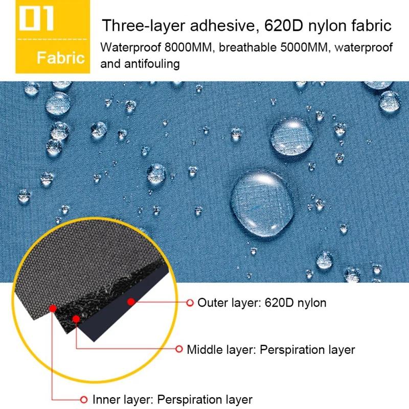 Polainas de esquí al aire libre, Camping, senderismo, escalada, impermeables, a prueba de viento, botas de nieve del desierto, cubiertas de zapatos - imagen 3