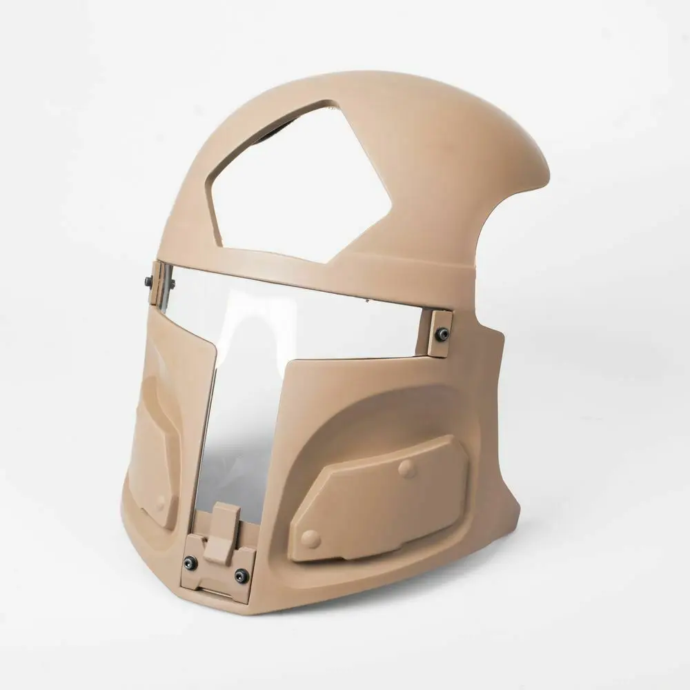 Casco táctico marítimo máscara de ciencia ficción deporte máscara facial completa lente negra - imagen 3