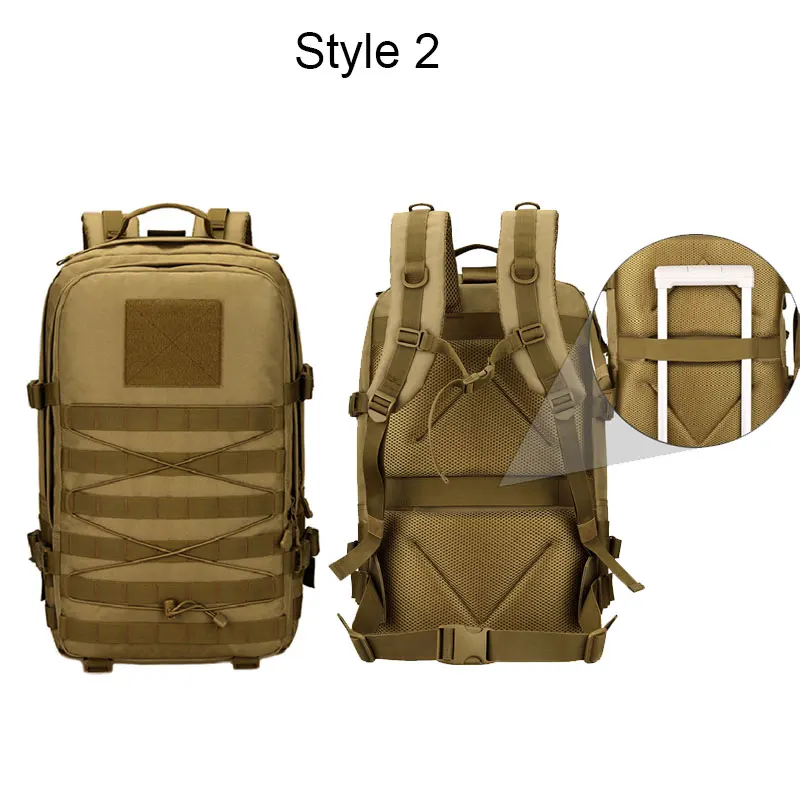 Mochila de senderismo grande para hombre, Mochila militar de camuflaje, Mochila militar Molle, montañismo, Trekking, Mochila al aire libre XA854WA - imagen 5