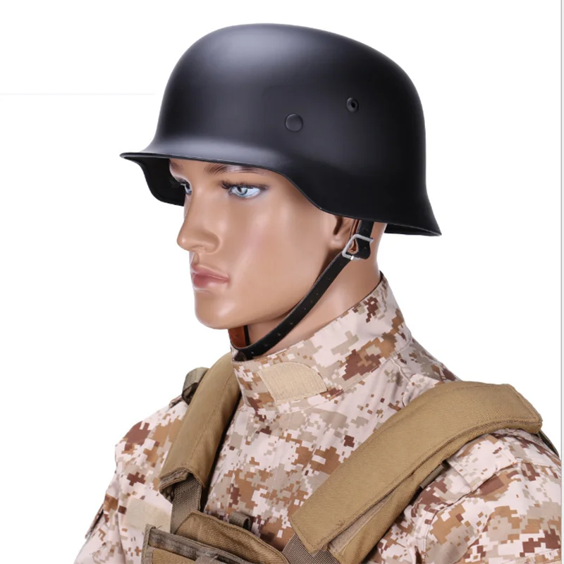 Stahlhelm-casco de acero para motocicleta, accesorio táctico del ejército alemán Elite Wh M35 M1935, WW2, novedad - imagen 3