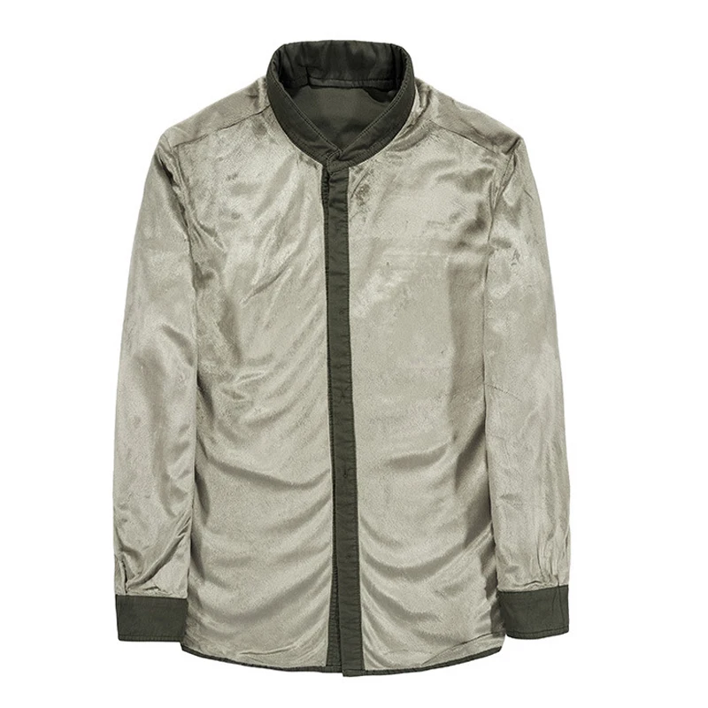 Otoño Invierno Anti-Corte resistente a puñaladas hombres moda camisa autodefensa tácticas militares Invisible policía SWAT FBI ropa de seguridad - imagen 5