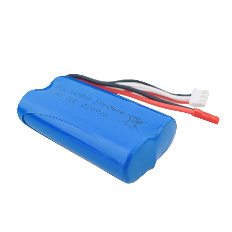 Cargador de batería recargable 7,4 V 3000MAH 18650 para UD1601 UD1602 SG1603 SG1604 1:16 control remoto accesorios planos para coches deportivos - imagen 3