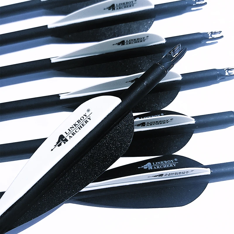 Linkboy-tiro con arco compuesto, 36 Uds., 3 pulgadas, pluma de plástico - imagen 5