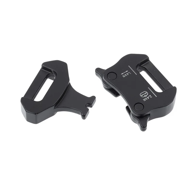 Hebilla de cinturón táctica de aleación para desbloquear rápidamente, hebilla de enchufe duradera gruesa militar para exteriores, color negro, novedad de 2020 - imagen 5