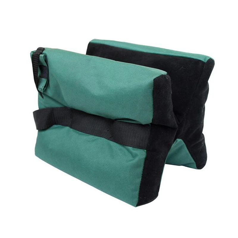 Tachuela para exteriores, accesorios para pistola de caza, soporte de tiro, bolsa de apoyo para pistola, Banco de Rifle deportivo sin relleno, color verde arena - imagen 3