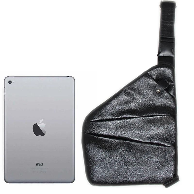 Funda de cuero para pistola, bolso de hombro antirrobo para tableta, bolso de pecho multifuncional Unisex, almacenamiento de artículos diversos, Mochila deportiva - imagen 2