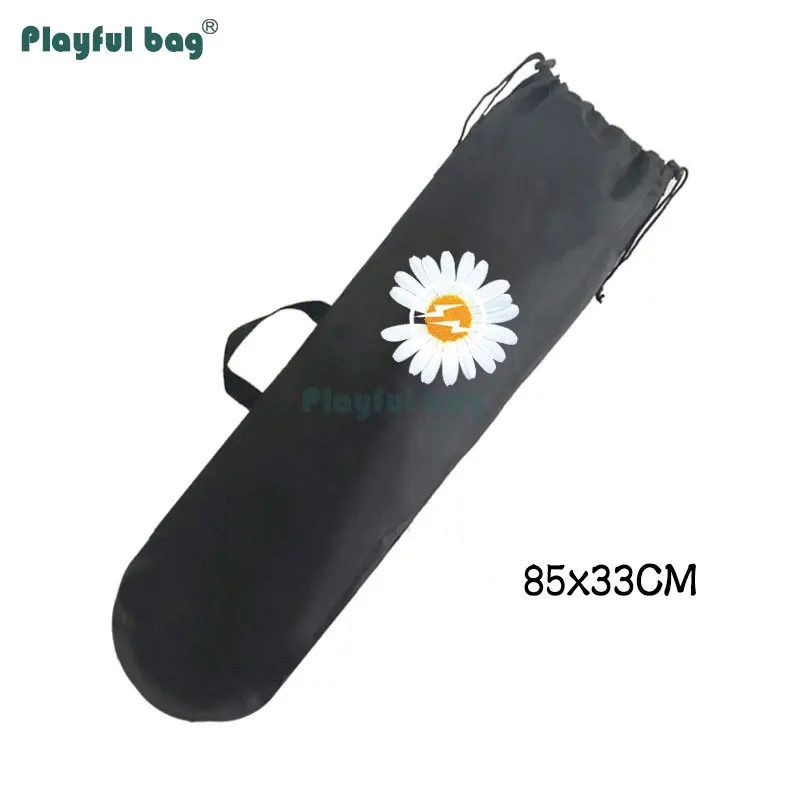 Playful Bag-Mochila De doble balancín para monopatín, bolsa individual de doble correa, patrón de moda Oxford, bolsa de almacenamiento de tela impermeable AMB12 - imagen 2