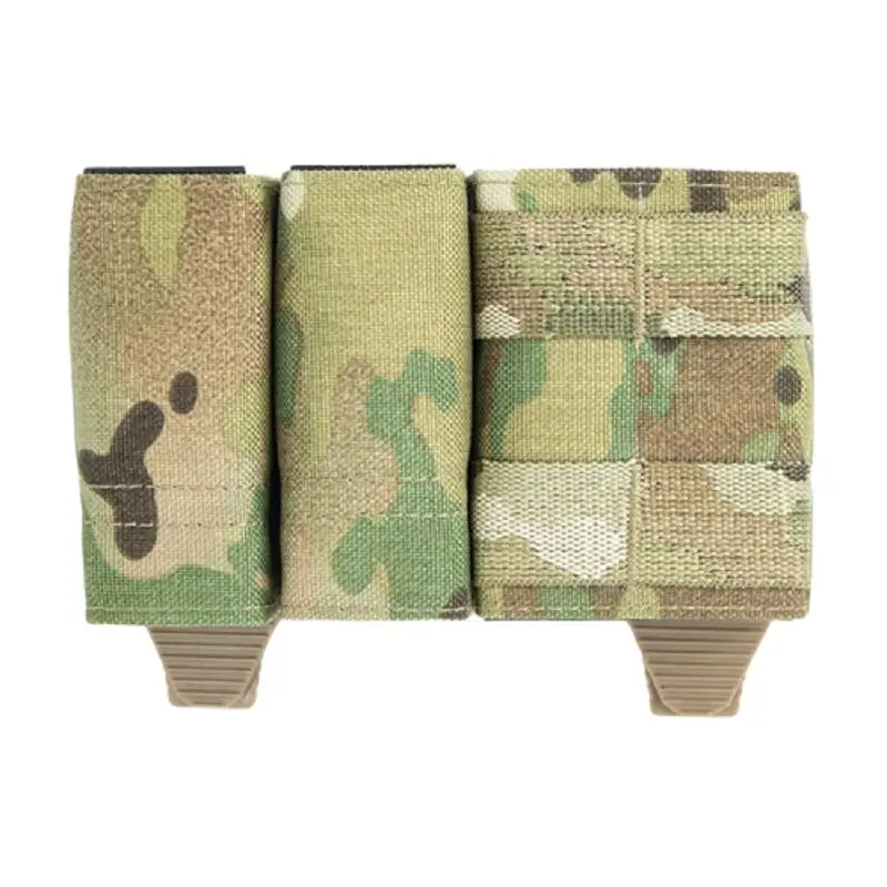 Chaleco táctico 1 + 2 Triple bolsa para cargador, 9mm + 9mm + 5,56 Sistema, Clip para munición, bolsillo - imagen 2