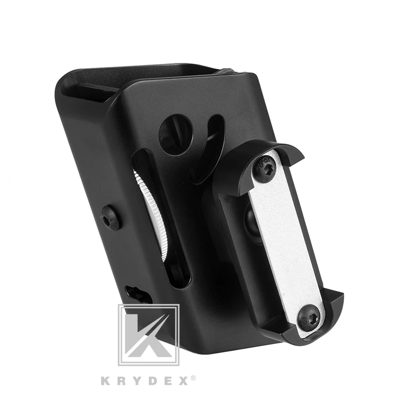 KRYDEX-funda de aluminio IPSC para revistas, bolsa ajustable multiángulo para pistola Mag para competición USPSA, tirador de velocidad - imagen 3