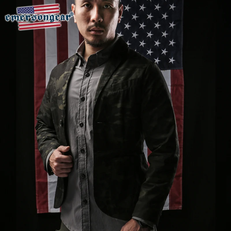 Emersongear, traje para hombre, chaqueta de camuflaje, abrigo delgado, estilo táctico, ropa de vestir para viajes de negocios, viajes de trabajo diarios al aire libre - imagen 5