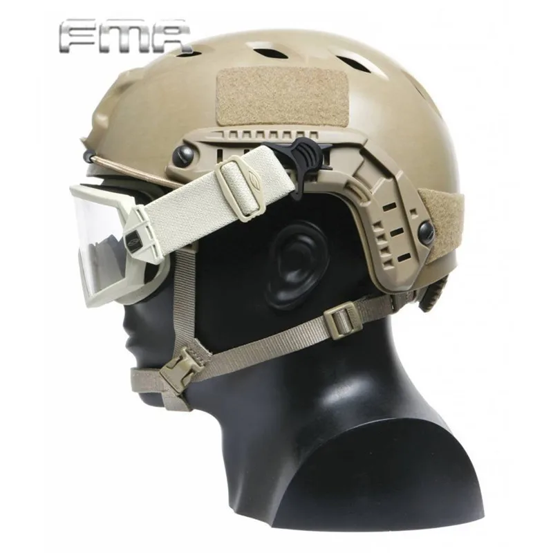 FMA Fast Helmet Goggle Clips giratorios, rieles laterales tácticos, montaje para casco de Paintball, Airsoft, accesorios de caza - imagen 2