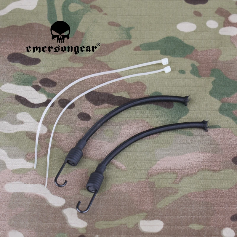 Cordón de seguridad para casco táctico en uso