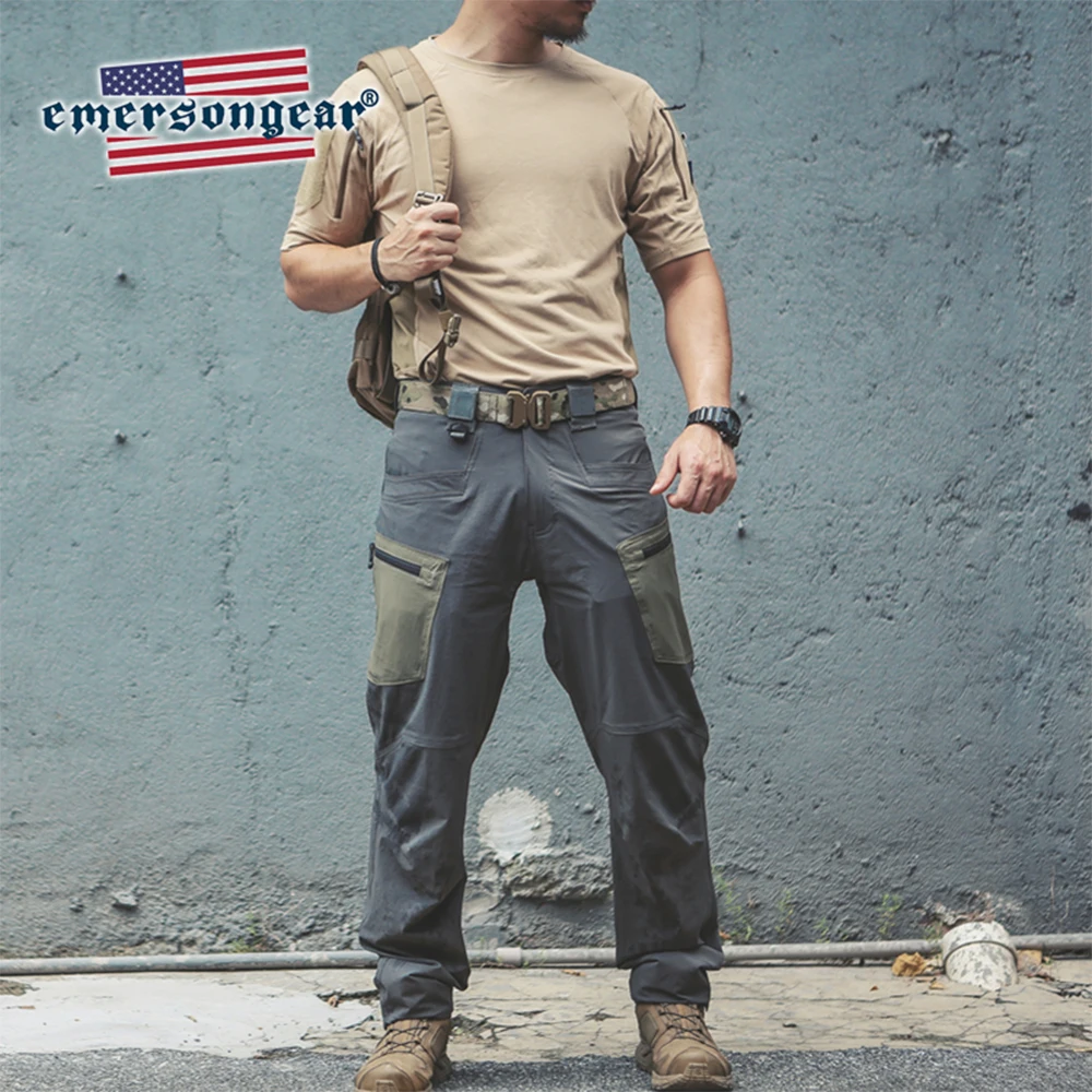 EMERSONGEAR pantalones tácticos pantalones estirados de secado rápido deportes al aire libre senderismo escalada Camping pantalones impermeables pantalones cortadores - imagen 2