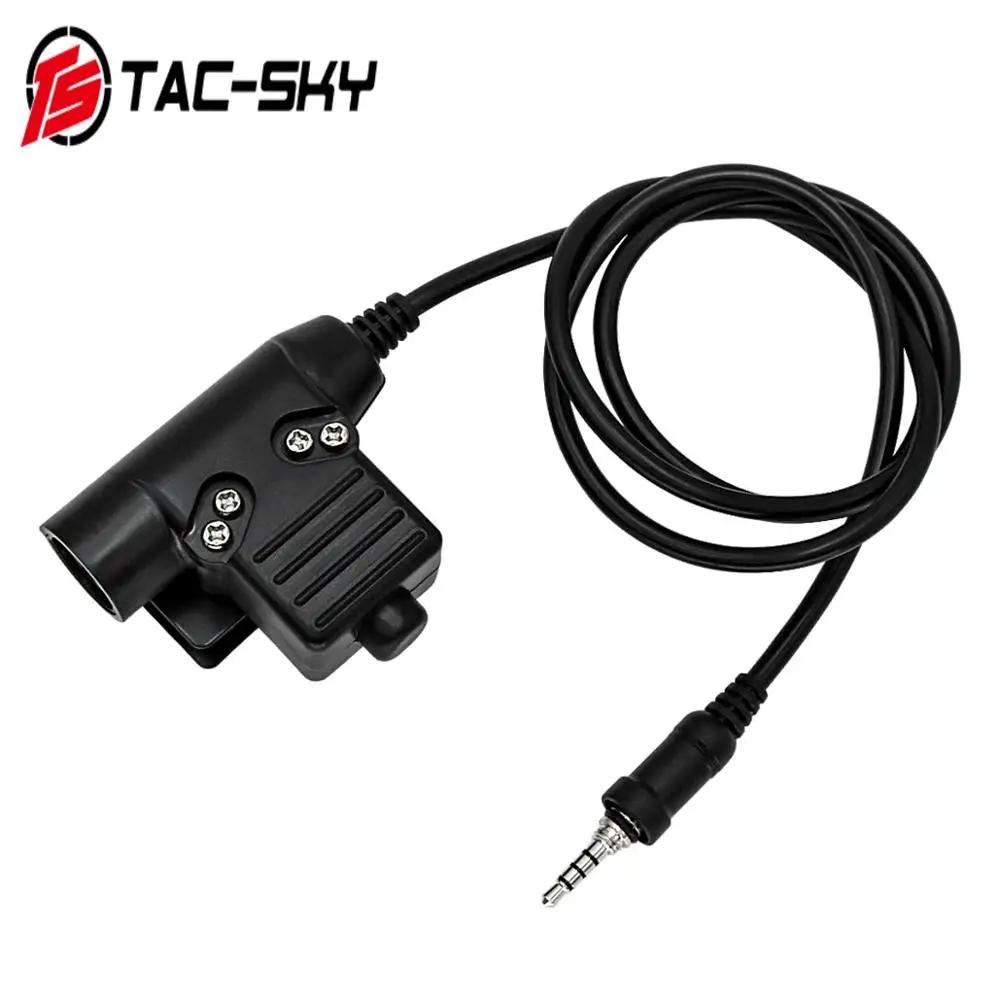 TAC-SKY YAESU VERTEX PTT U94 PTT Yaesu Vertex enchufe para walkie-talkie VX-6R VX-7R VX6R VX7R FT-270 FT-270R VX-127 Vertex Yaesu - imagen 4