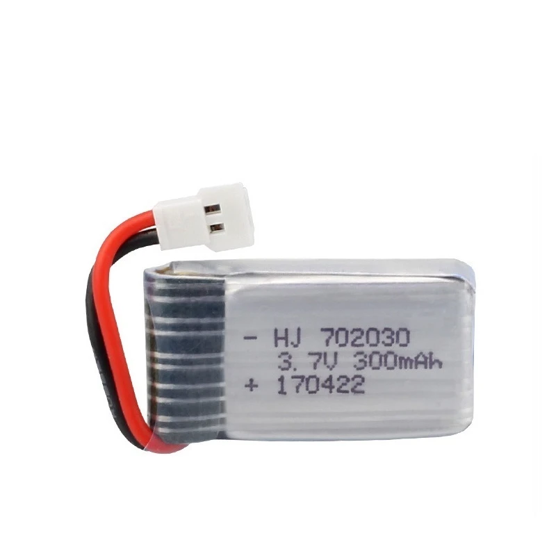 Batería Lipo de 3,7 V y 300mAH con cargador para Udi U816 U830 F180 E55 FQ777 FQ17W Hubsan H107 Syma X11C FY530 RC Drone batería - imagen 3