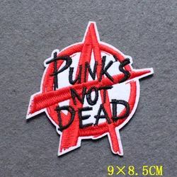 Parche bordado calavera punk – Termoadhesivo para ropa