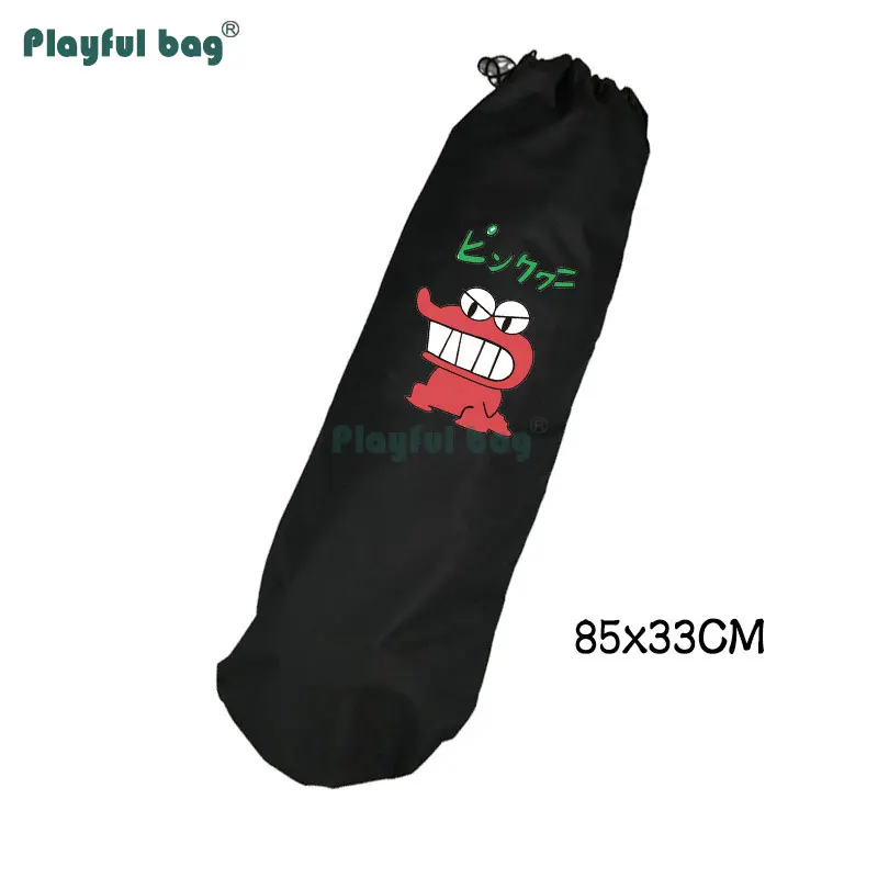 Playful Bag-Mochila De doble balancín para monopatín, bolsa individual de doble correa, patrón de moda Oxford, bolsa de almacenamiento de tela impermeable AMB12 - imagen 5