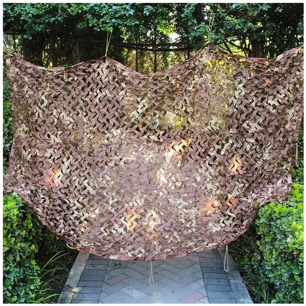 Malla de camuflaje militar para caza en el desierto, tela decorativa militar para decoración de jardín, 3x3m / 3x5m - imagen 4