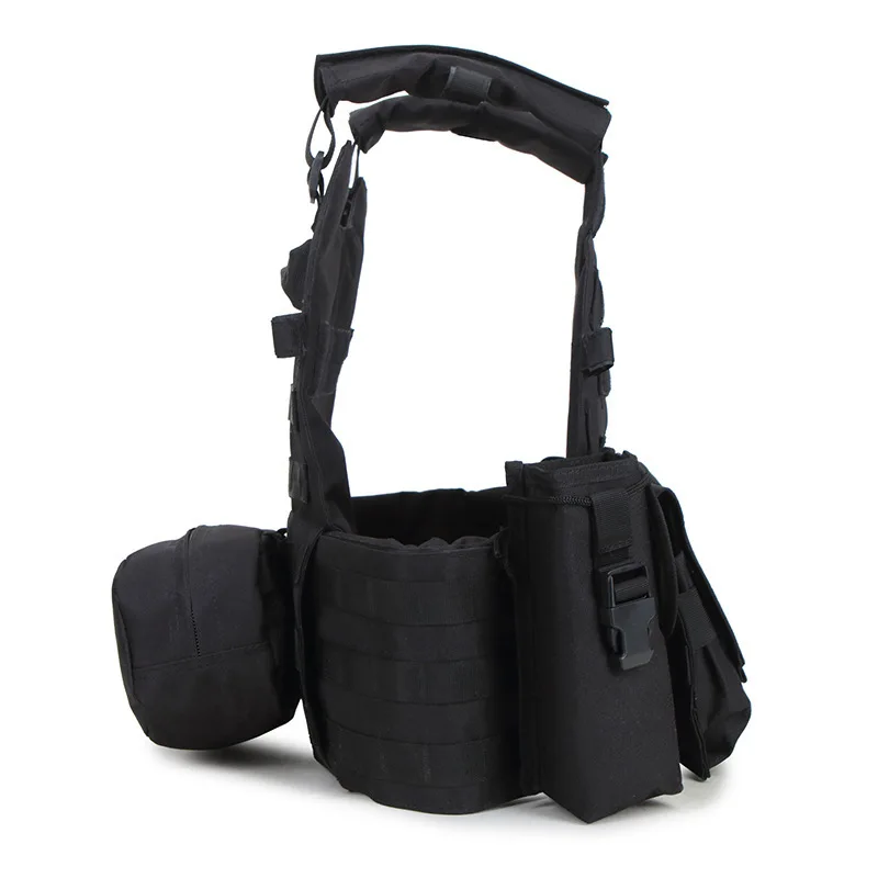 Chaleco Protector Deportivo para Caza al Aire Libre 6094, Chaleco Táctico Molle, Entrenamiento de Combate del Ejército, Color Pistola de Aire, Chaleco Antibalas - imagen 2