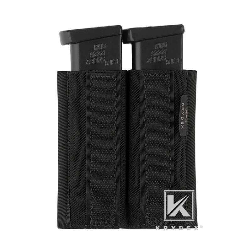 KRYDEX-Bolsa de inserción de doble revista para pistola, estilo Spiritus, para Micro Fight MK3, MK4, aparejo de pecho, soporte de revista incorporado elástico - imagen 3